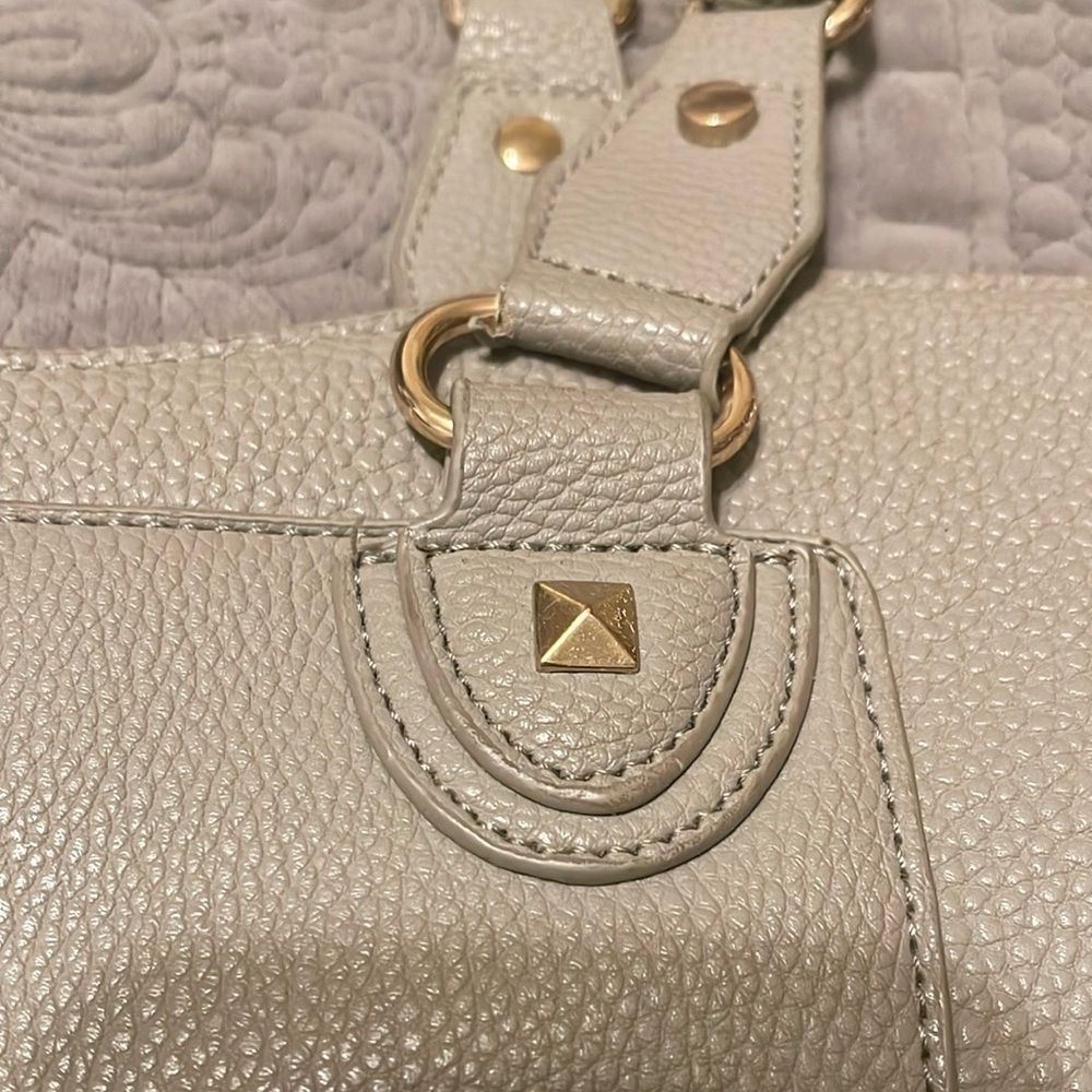 BCBG Beige Vegan Leather Tote Bag - Picture 11 of 15